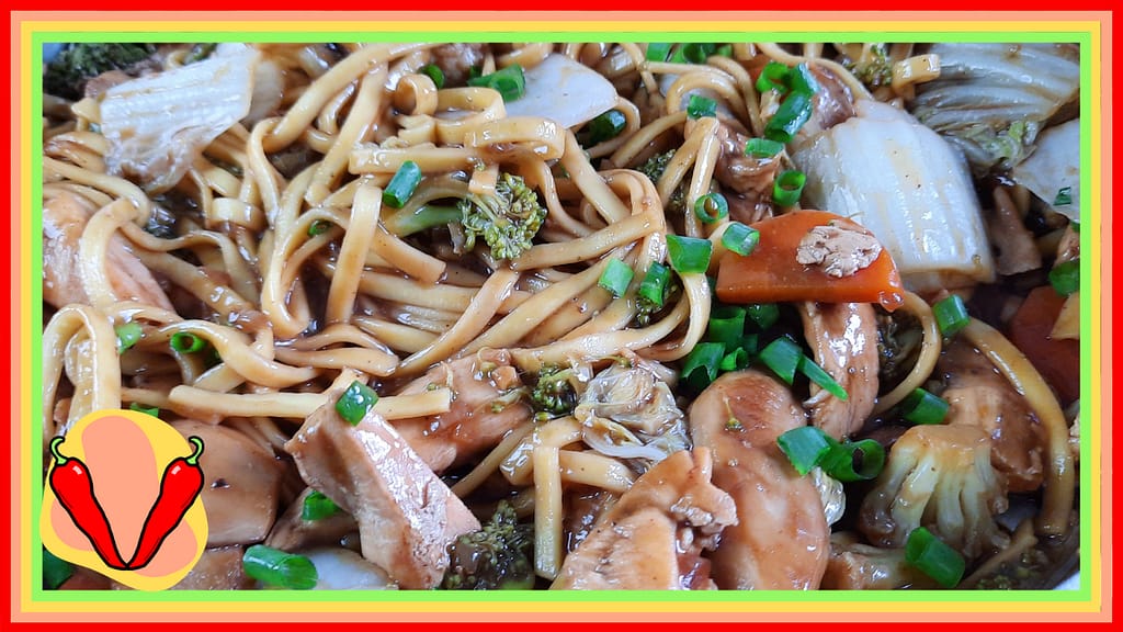 Yakisoba de frango Yakisoba de frango