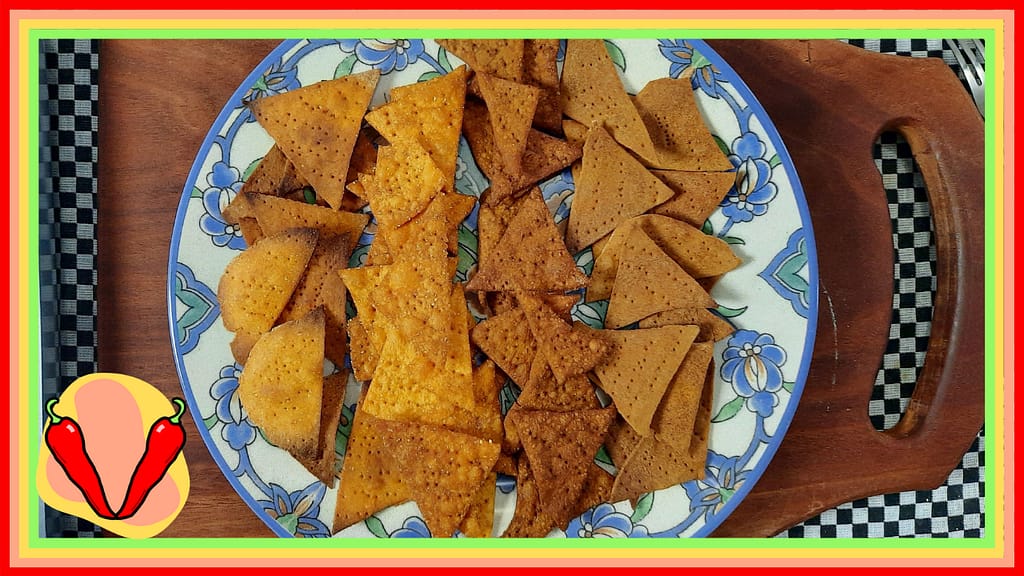 Chips de tortilla para nacho | Receita vegetariana / vegana Chips de tortilla para nacho | Receita vegetariana / vegana