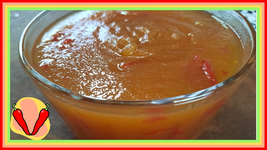 Geleia de pimenta com maçã Geleia de pimenta com maçã