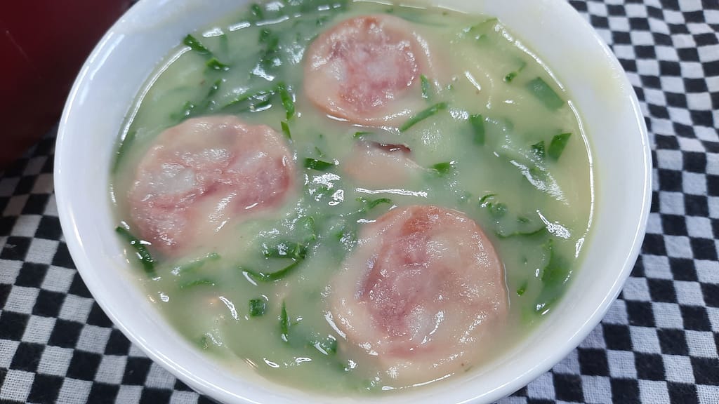 Caldo verde (Portuguese green broth), perfect for a cold winter night
