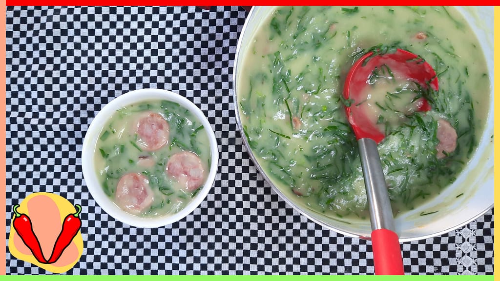 Caldo verde, perfeito para uma noite fria de inverno Caldo verde, perfeito para uma noite fria de inverno