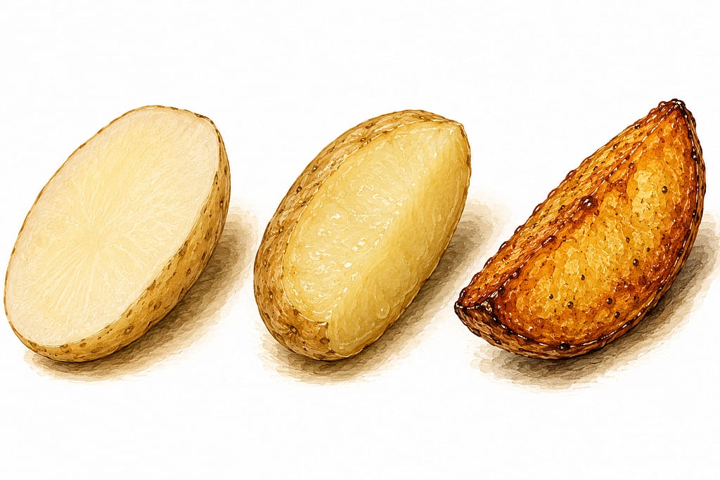 Batatas: como o amido governa textura, sabor e técnica na cozinha
